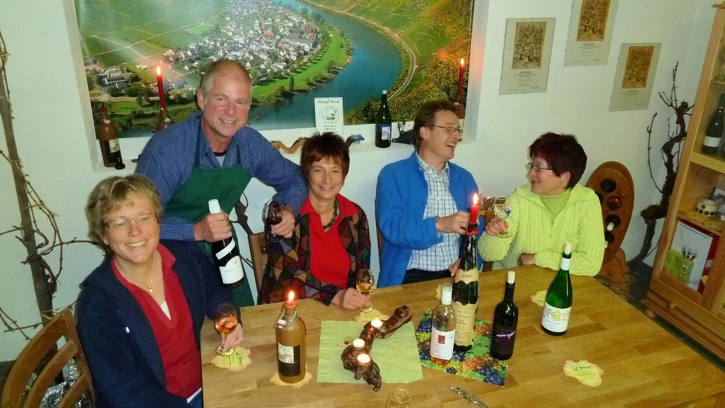 Weinprobe beim Gästehaus Bleser in Ernst bei Cochem
